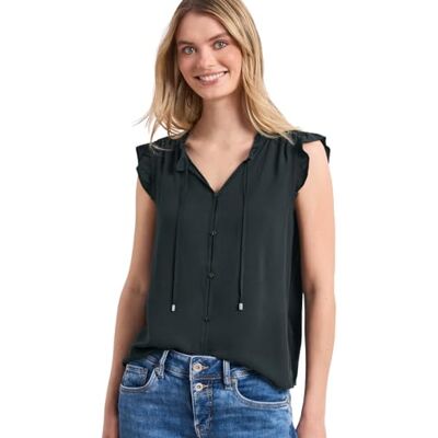 Street One Blousetop met ruches deep bound green 42 Street One Blousetop met ruches deep bound green 42