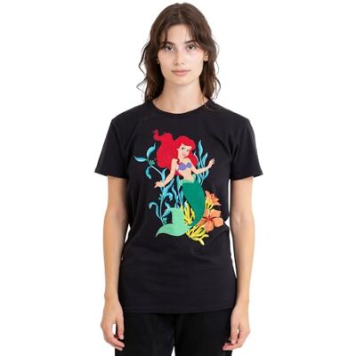 Disney The Little Mermaid Ariel Sea Kelp dames T-shirt, zwart, groot, Zwart, L Disney The Little Mermaid Ariel Sea Kelp dames T-shirt, zwart, groot, Zwart, L