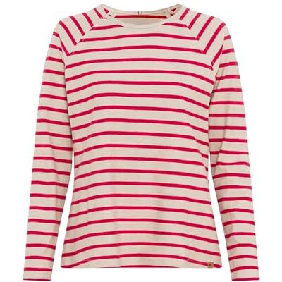 camel active T-shirt voor dames, Magnolia Stripe, XS camel active T-shirt voor dames, Magnolia Stripe, XS