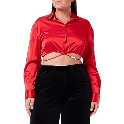 HUGO Dames Elsera Blouse, Open pink693, 42 HUGO Dames Elsera Blouse, Open pink693, 42