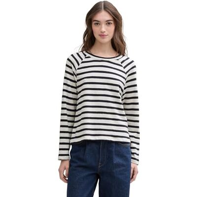 Tom Tailor Denim 1045422 dames T-shirt met lange mouwen Tom Tailor Denim 1045422 dames T-shirt met lange mouwen