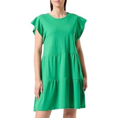 VILA Visummer S/S Dress /2, groen, XS VILA Visummer S/S Dress /2, groen, XS