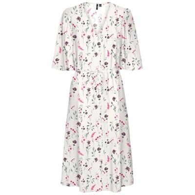 VERO MODA VMJOSIE 3/4 Calf Shirt Dress WVN GA, berk/op:clara, S VERO MODA VMJOSIE 3/4 Calf Shirt Dress WVN GA, berk/op:clara, S