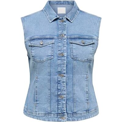 ONLY Carmakoma Dames Carwespa West DNM Pim619 Noos, Light Blue Denim, 50, blauw (light blue denim), 50 ONLY Carmakoma Dames Carwespa West DNM Pim619 Noos, Light Blue Denim, 50, blauw (light blue denim), 50