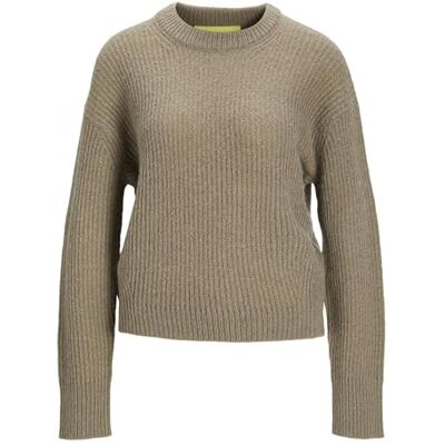 JACK & JONES JJXX Dames Gebreide Trui met Ronde Hals JXEMBER Gebreide Trui met Ronde Hals, brindle, XL JACK & JONES JJXX Dames Gebreide Trui met Ronde Hals JXEMBER Gebreide Trui met Ronde Hals, brindle, XL