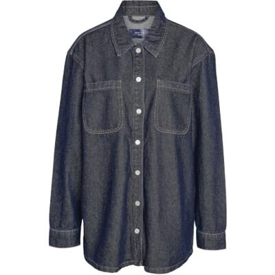 NOISY MAY Nmalva L/S Denim Shacket Az386Db Noos, donkerblauw (dark blue denim), M NOISY MAY Nmalva L/S Denim Shacket Az386Db Noos, donkerblauw (dark blue denim), M