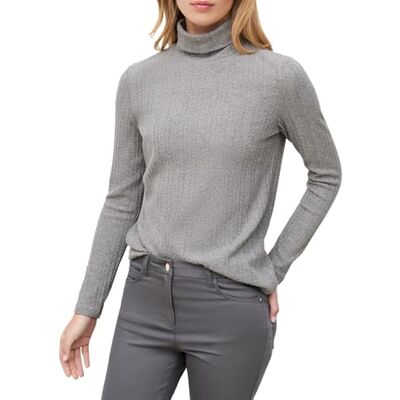 Caroll T-shirt met lange mouwen, Medium Grijs, S Caroll T-shirt met lange mouwen, Medium Grijs, S