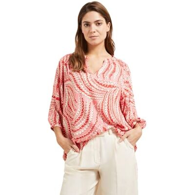 bugatti Vrijetijdsblouse voor dames, 1:1 mouw, Rose-730, 44 bugatti Vrijetijdsblouse voor dames, 1:1 mouw, Rose-730, 44