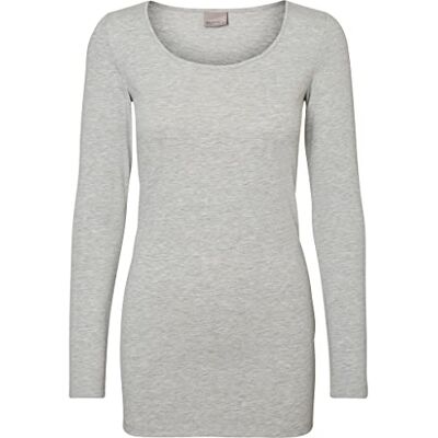 VERO MODA dames Vmmaxi My Ls Soft Long U-Neck Noos' shirt met lange mouwen VERO MODA dames Vmmaxi My Ls Soft Long U-Neck Noos' shirt met lange mouwen