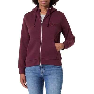 GANT Reg Tonal Shield Zip Hoodie dames Sweatshirt met capuchon GANT Reg Tonal Shield Zip Hoodie dames Sweatshirt met capuchon