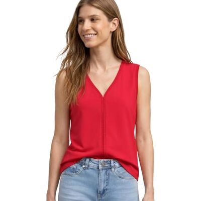 Street One Top met Crochet-Tape Salsa rood 40 Street One Top met Crochet-Tape Salsa rood 40