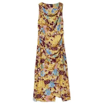 VERO MODA Dames Vmmaja DITA Sl 7/8 Dress WVN Ga, Harvest Gold, XL VERO MODA Dames Vmmaja DITA Sl 7/8 Dress WVN Ga, Harvest Gold, XL