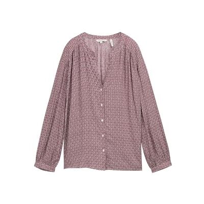 TOM TAILOR Damesblouse, 38406 Rood Geometrisch Minimalistisch Ontwerp, 42 TOM TAILOR Damesblouse, 38406 Rood Geometrisch Minimalistisch Ontwerp, 42