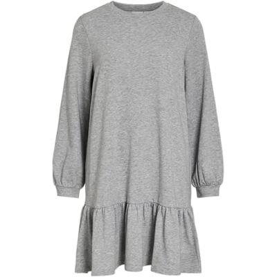 VILA Viharisa Open O-Neck L/S Dress/Pb, lichtgrijs Melange, XL Dames, lichtgrijs melange, XL VILA Viharisa Open O-Neck L/S Dress/Pb, lichtgrijs Melange, XL Dames, lichtgrijs melange, XL