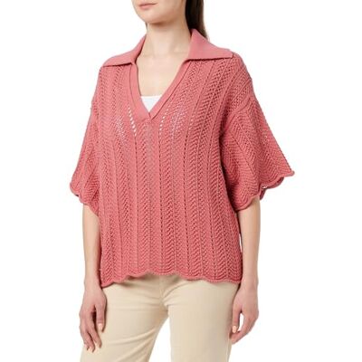 Boss Gebreide sweater voor dames, Medium Red 610, S Boss Gebreide sweater voor dames, Medium Red 610, S