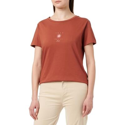 Boss T-shirt voor dames, Dark Red 604, S Boss T-shirt voor dames, Dark Red 604, S