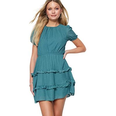 Trendyol Mini Skater Regular Jurk dames Gekleed Trendyol Mini Skater Regular Jurk dames Gekleed