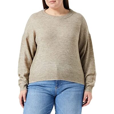 VERO MODA Dames VMVIGGA LS O-hals Blouse GA NOOS pullover, Laurel Oak/Detail:W. Melange, L VERO MODA Dames VMVIGGA LS O-hals Blouse GA NOOS pullover, Laurel Oak/Detail:W. Melange, L