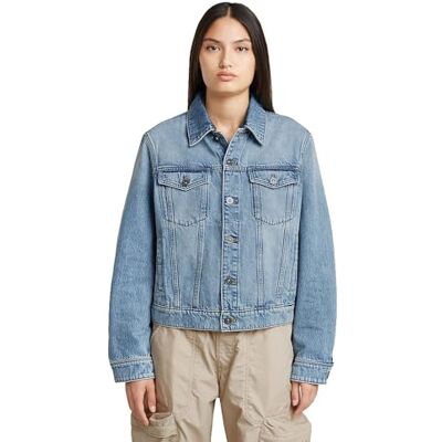 G-STAR True Denim Jackets voor dames, blauw (sun faded blue cape D24337-D932-H110), L G-STAR True Denim Jackets voor dames, blauw (sun faded blue cape D24337-D932-H110), L