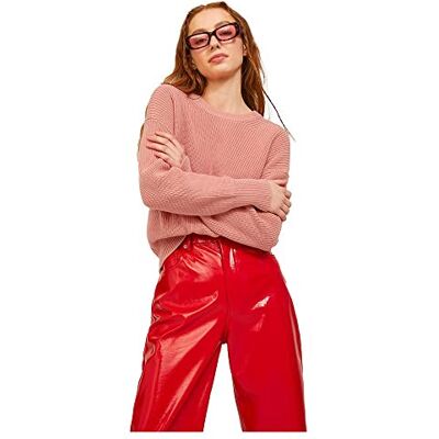 JACK & JONES JJXX Dames Gebreide Trui met Ronde Hals JXMILA Gebreide Trui met Ronde Hals, koraalrood, XS JACK & JONES JJXX Dames Gebreide Trui met Ronde Hals JXMILA Gebreide Trui met Ronde Hals, koraalrood, XS