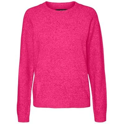 VERO MODA VMDOFFY LS O-hals blouse GA NOOS, Cabaret/Detail: melange, XL VERO MODA VMDOFFY LS O-hals blouse GA NOOS, Cabaret/Detail: melange, XL