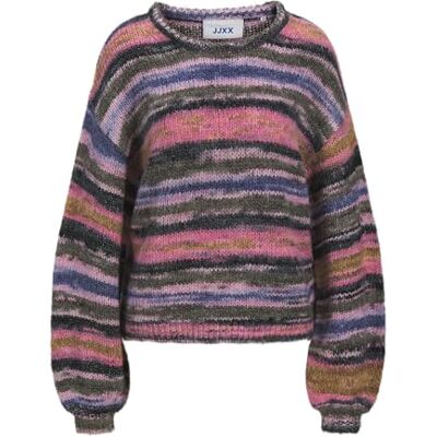 JACK & JONES Jxamelia Crew Neck Knit, Barberry, XS JACK & JONES Jxamelia Crew Neck Knit, Barberry, XS
