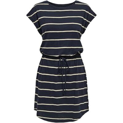 ONLY Onlsummer S/S O-Neck Dress JRS, navy blazer, M ONLY Onlsummer S/S O-Neck Dress JRS, navy blazer, M