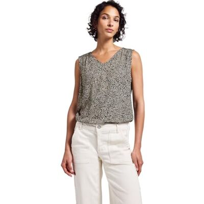 Street One Leo-blouse voor dames met smock-details, Cotton Cream, 44 Street One Leo-blouse voor dames met smock-details, Cotton Cream, 44