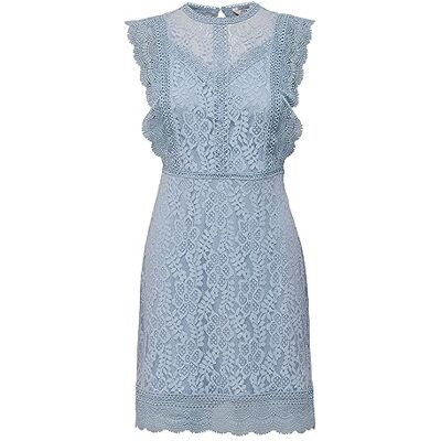 ONLY Onlnew Karo Sl Lace Above Knee Dresswvn dames mini-jurk ONLY Onlnew Karo Sl Lace Above Knee Dresswvn dames mini-jurk