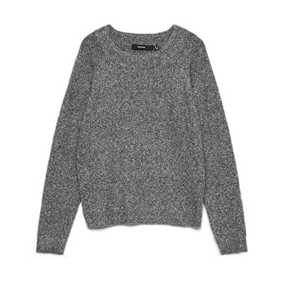 VERO MODA Vmdoffy Ls O-Neck Blouse Ga Noos, asphalt, XL VERO MODA Vmdoffy Ls O-Neck Blouse Ga Noos, asphalt, XL