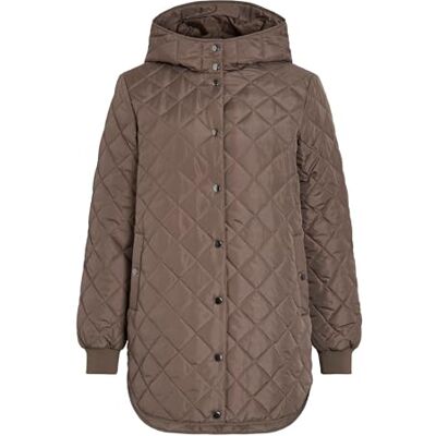 VILA Vitate L/S jas met capuchon Noos, falcon, 42 VILA Vitate L/S jas met capuchon Noos, falcon, 42