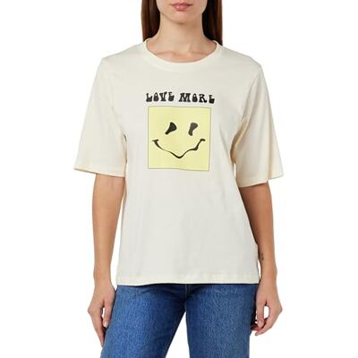 KAFFE Dames T-shirt Graphic Tee Jersey Top Crew Neck Halve Mouwen Relaxed Fit dames T-Shirt KAFFE Dames T-shirt Graphic Tee Jersey Top Crew Neck Halve Mouwen Relaxed Fit dames T-Shirt