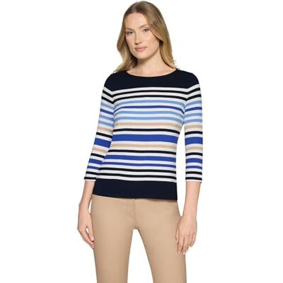 Betty Barclay 2736/1755 T-shirt, donkerblauw/crème, 40 dames Betty Barclay 2736/1755 T-shirt, donkerblauw/crème, 40 dames