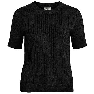 Object Objnoelle S/S Knit T-shirt Noos dames Gebreide trui Object Objnoelle S/S Knit T-shirt Noos dames Gebreide trui