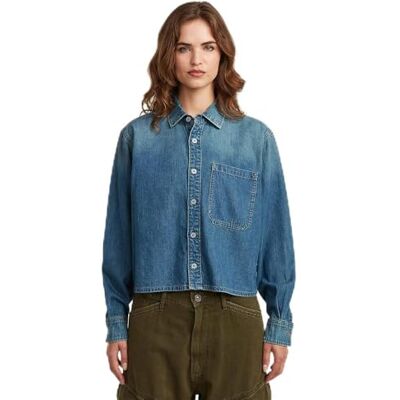 G-STAR RAW G-STAR Boxy Relaxed 1-pkt Shirt Ls Wmn dames Shirt G-STAR RAW G-STAR Boxy Relaxed 1-pkt Shirt Ls Wmn dames Shirt
