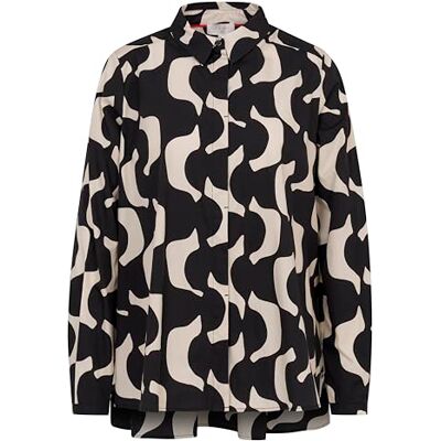 bugatti Vrijetijdsblouse voor dames, 1:1 mouw, Zwart-290, 38 bugatti Vrijetijdsblouse voor dames, 1:1 mouw, Zwart-290, 38
