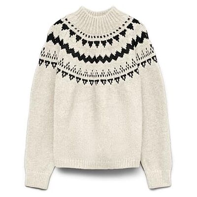 VERO MODA Vmvivian Ls Highneck Pullover, berk, S VERO MODA Vmvivian Ls Highneck Pullover, berk, S