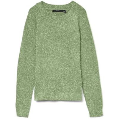 VERO MODA Vmdoffy Ls O-hals Blouse Ga Noos dames Trui,Forest Shade/Detail: melange,XL VERO MODA Vmdoffy Ls O-hals Blouse Ga Noos dames Trui,Forest Shade/Detail: melange,XL