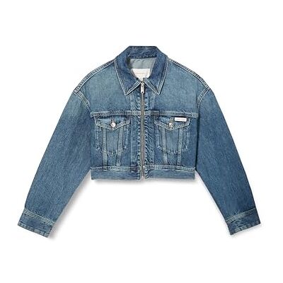 Calvin Jeans dames DENIM CROPPED JACKET COLD SPRING LV047D778G jassen, blauw (COLD SPRINGS), XS, Blauw (KOUDE LENTE), XS Calvin Jeans dames DENIM CROPPED JACKET COLD SPRING LV047D778G jassen, blauw (COLD SPRINGS), XS, Blauw (KOUDE LENTE), XS