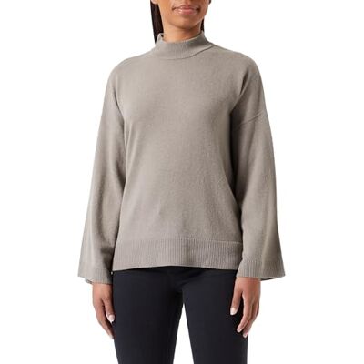 KAFFE Damestrui, Turtleneck Losse Pasvorm, Brede Mouwen, Rib Gebreide Randen dames Pullover KAFFE Damestrui, Turtleneck Losse Pasvorm, Brede Mouwen, Rib Gebreide Randen dames Pullover