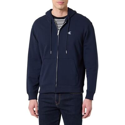 Calvin Heren LS EU 350TERRY MONOGRAM FZ HOODI LV04RD240G Sweatshirts, Blauw (Donker Saffier), XS, Blauw (Donker Saffier), XS Calvin Heren LS EU 350TERRY MONOGRAM FZ HOODI LV04RD240G Sweatshirts, Blauw (Donker Saffier), XS, Blauw (Donker Saffier), XS