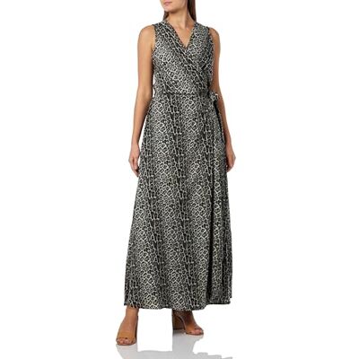 IDONY Dames maxi-jurk met luipaardprint 19222827-ID02, Grijs Leo, L, Grijs Leo, L IDONY Dames maxi-jurk met luipaardprint 19222827-ID02, Grijs Leo, L, Grijs Leo, L