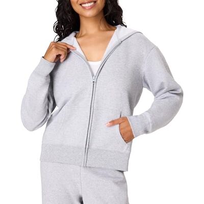 Hanes EcoSmart Sweatshirt met capuchon voor dames, Licht staal, XL Hanes EcoSmart Sweatshirt met capuchon voor dames, Licht staal, XL