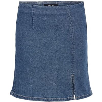 NOISY MAY NMDEBBY NM SLIM SKIRT VI518MB NOOS Minirok blauw NOISY MAY NMDEBBY NM SLIM SKIRT VI518MB NOOS Minirok blauw