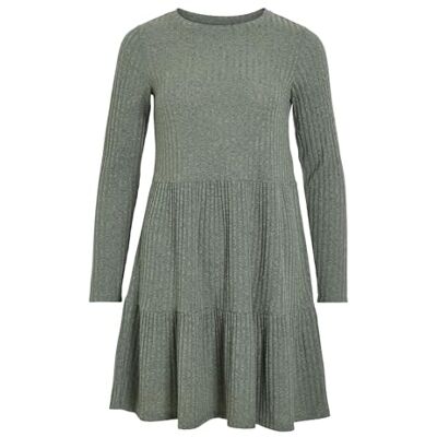 VILA VIELITA L/S Short Dress, Laurel Wreath, S VILA VIELITA L/S Short Dress, Laurel Wreath, S
