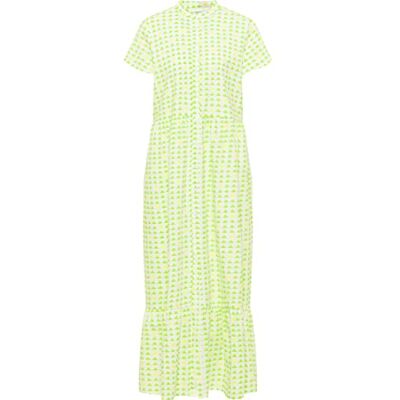 threezy Dames maxi-jurk met allover-print 19323122-TH01, groen, XS, Maxi-jurk met allover-print, XS threezy Dames maxi-jurk met allover-print 19323122-TH01, groen, XS, Maxi-jurk met allover-print, XS