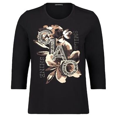 Betty Barclay Dames 2604/1092 T-shirt, patch zwart/bruin, 16, Patch Zwart/Bruin, 42 Betty Barclay Dames 2604/1092 T-shirt, patch zwart/bruin, 16, Patch Zwart/Bruin, 42