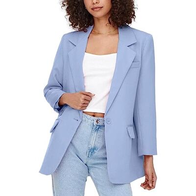 ONLY Dames Oversized Lange Mouw Blazer Chique Basisvest Zakelijke Jas Mantel ONLLANA-BERRY ONLY Dames Oversized Lange Mouw Blazer Chique Basisvest Zakelijke Jas Mantel ONLLANA-BERRY