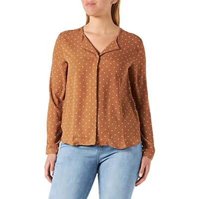 b.young Byhialice AOP Shirt Blouse voor dames, Mandel-kombi, 36 b.young Byhialice AOP Shirt Blouse voor dames, Mandel-kombi, 36