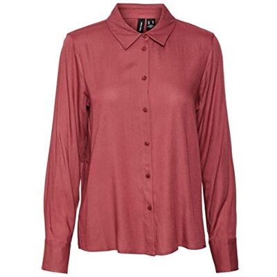 VERO MODA bestseller a/s Dames Vmbeauty Ls Shirt Ga Noos Blouse, Dry Rose., S VERO MODA bestseller a/s Dames Vmbeauty Ls Shirt Ga Noos Blouse, Dry Rose., S